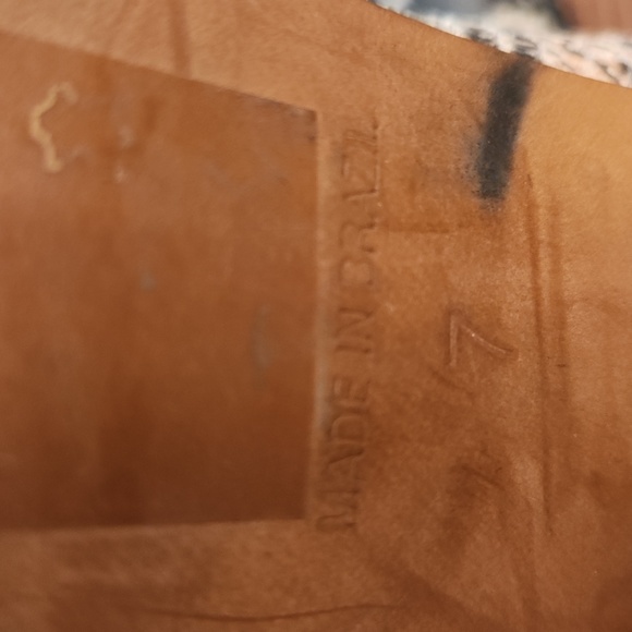 Madewell leather booties, sz 7, snakeskin print, EUC - Picture 7 of 8